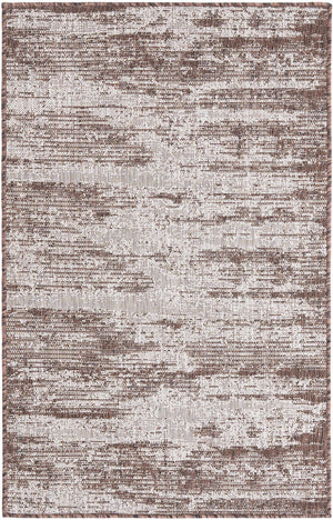 Unique Loom Brown Outdoor Modern Rug - Stylish 3'1" X 5'3" Weather-resistant Design For Patios And Decks Brown  3168345-unique-loom