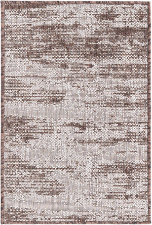 Unique Loom Brown Outdoor Modern Rug - Stylish 3'1" X 5'3" Weather-resistant Design For Patios And Decks Brown  3168347-unique-loom