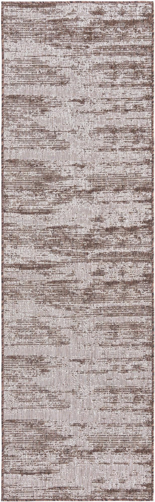 Unique Loom Brown Outdoor Modern Rug - Stylish 3'1" X 5'3" Weather-resistant Design For Patios And Decks Brown  3168351-unique-loom