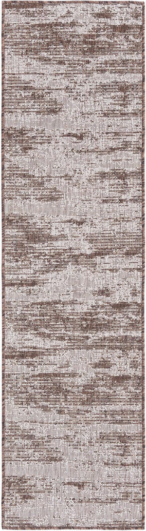 Unique Loom Brown Outdoor Modern Rug - Stylish 3'1" X 5'3" Weather-resistant Design For Patios And Decks Brown  3168352-unique-loom
