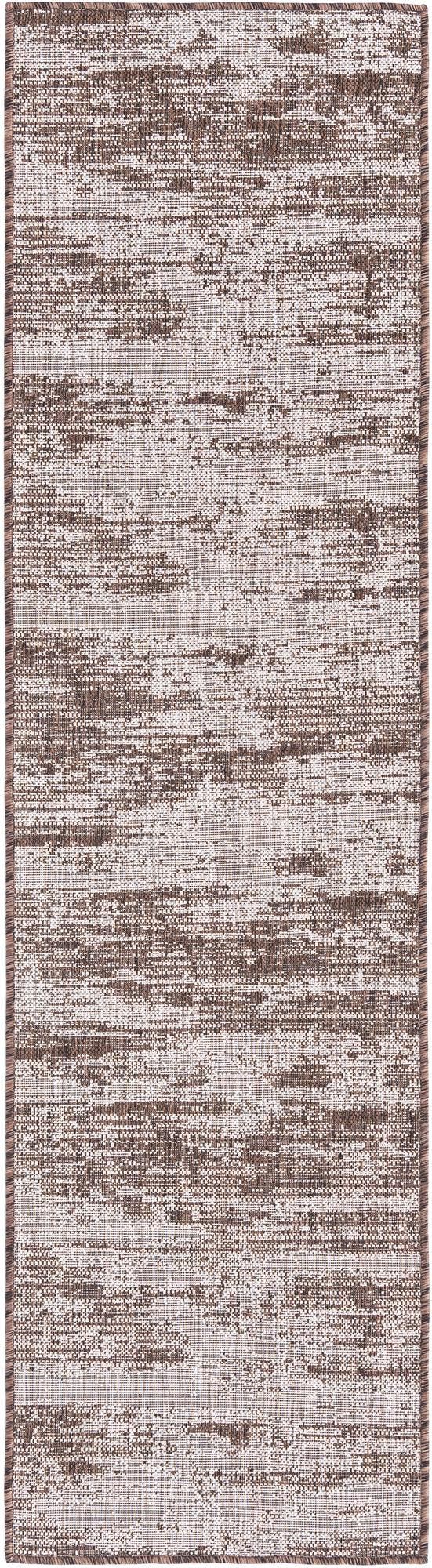 Unique Loom Brown Outdoor Modern Rug - Stylish 3'1" X 5'3" Weather-resistant Design For Patios And Decks Brown  3168352-unique-loom