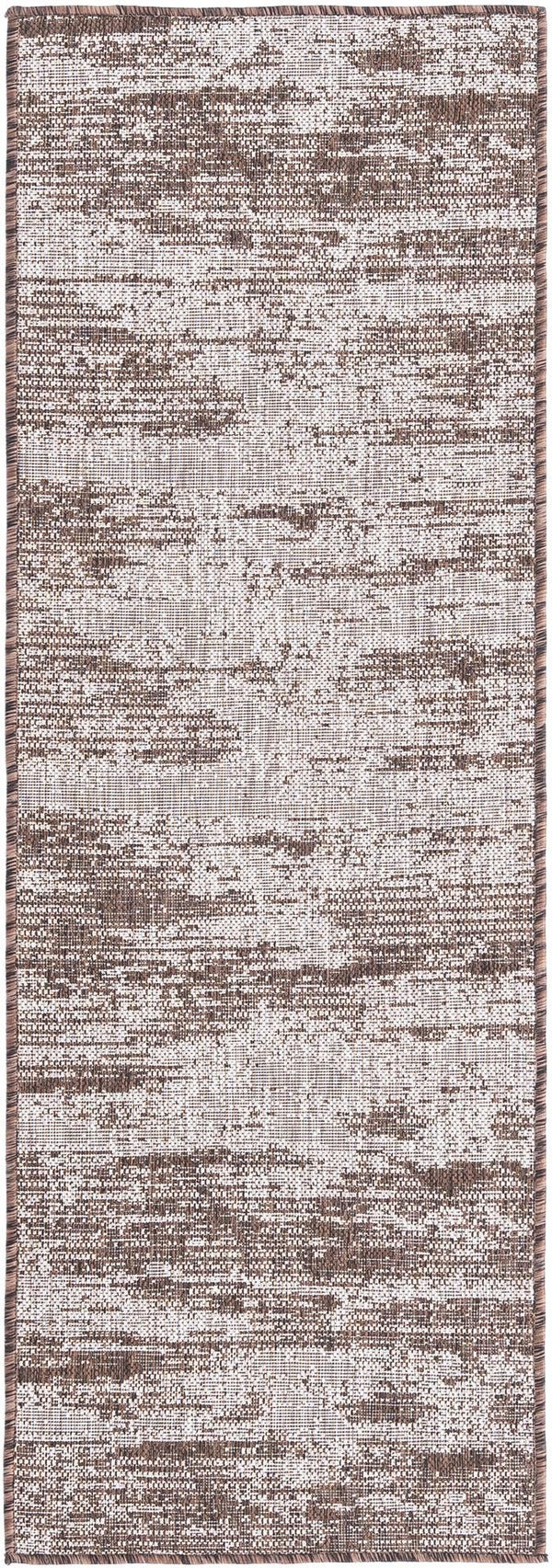 Unique Loom Brown Outdoor Modern Rug - Stylish 3'1" X 5'3" Weather-resistant Design For Patios And Decks Brown  3168353-unique-loom