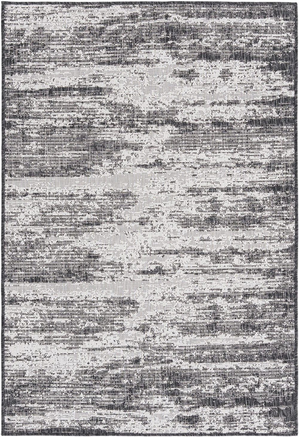 Unique Loom Brown Outdoor Modern Rug - Stylish 3'1" X 5'3" Weather-resistant Design For Patios And Decks Charcoal  3168372-unique-loom