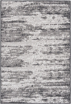 Unique Loom Brown Outdoor Modern Rug - Stylish 3'1" X 5'3" Weather-resistant Design For Patios And Decks Charcoal  3168372-unique-loom