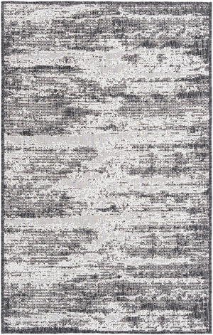 Unique Loom Brown Outdoor Modern Rug - Stylish 3'1" X 5'3" Weather-resistant Design For Patios And Decks Charcoal  3168373-unique-loom