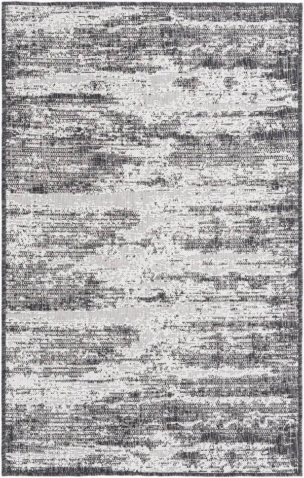 Unique Loom Brown Outdoor Modern Rug - Stylish 3'1" X 5'3" Weather-resistant Design For Patios And Decks Charcoal  3168373-unique-loom