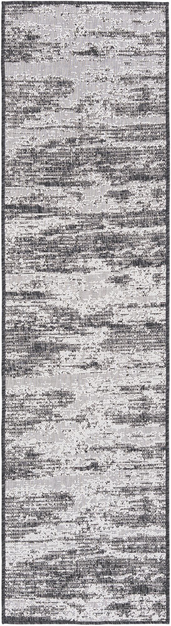 Unique Loom Brown Outdoor Modern Rug - Stylish 3'1" X 5'3" Weather-resistant Design For Patios And Decks Charcoal  3168380-unique-loom