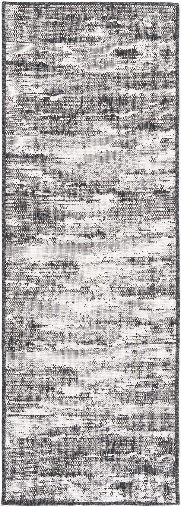 Unique Loom Brown Outdoor Modern Rug - Stylish 3'1" X 5'3" Weather-resistant Design For Patios And Decks Charcoal  3168381-unique-loom