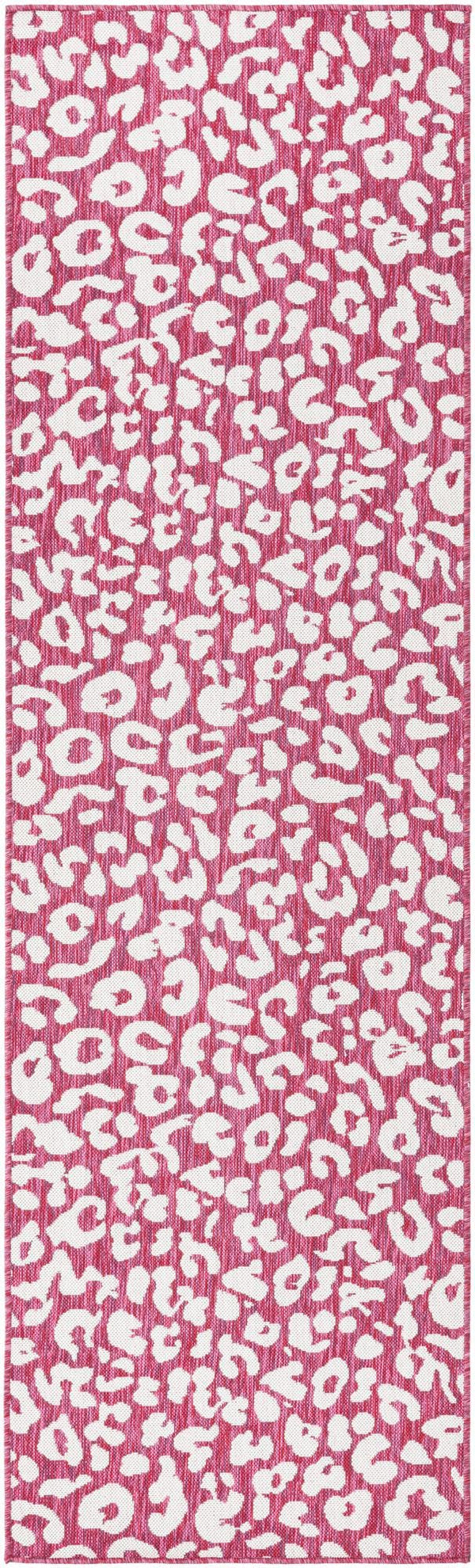 Unique Loom Pink Ivory Outdoor Safari Trellis – Enhance Your Garden With Elegant Support For Climbing Plants Magenta  3168575-unique-loom