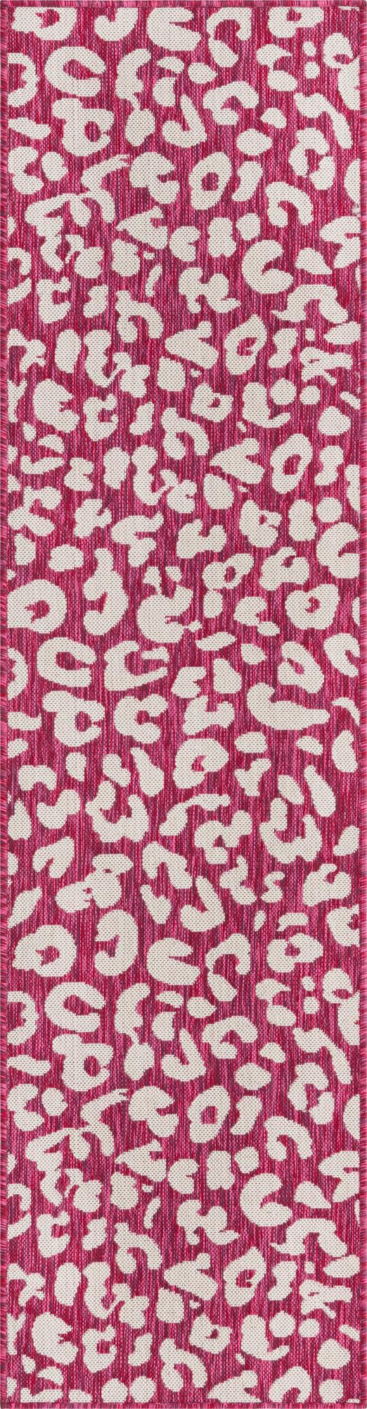 Unique Loom Pink Ivory Outdoor Safari Trellis – Enhance Your Garden With Elegant Support For Climbing Plants Magenta  3168576-unique-loom