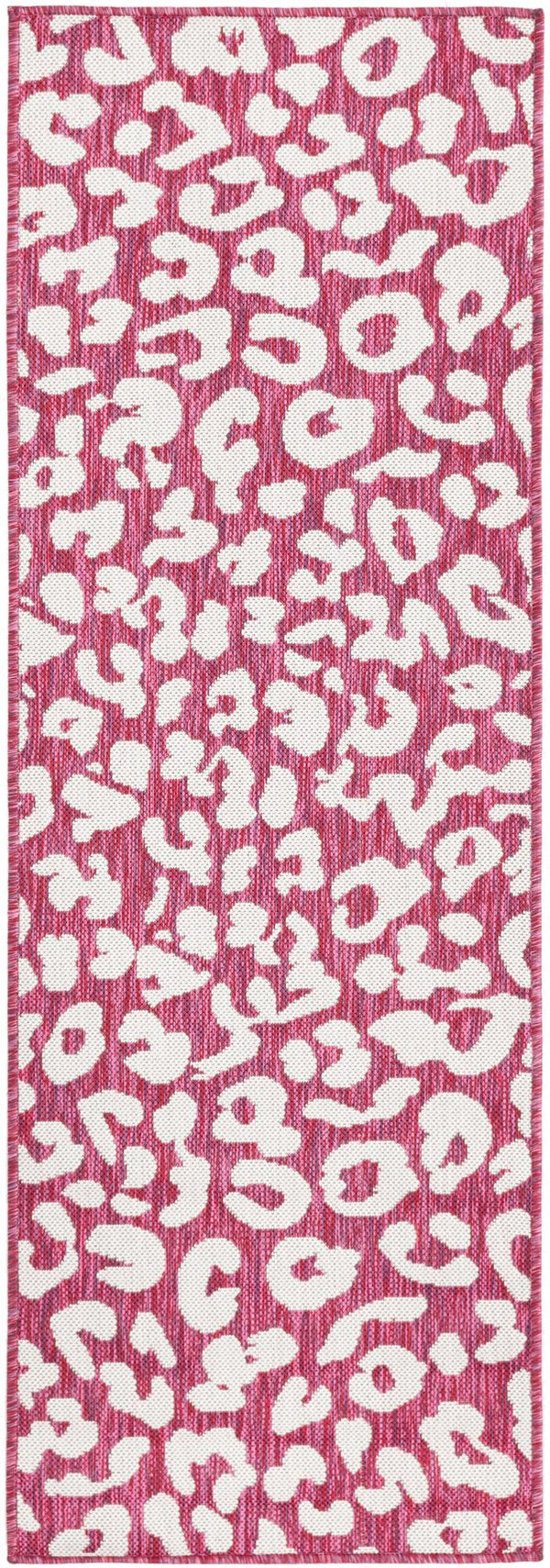 Unique Loom Pink Ivory Outdoor Safari Trellis – Enhance Your Garden With Elegant Support For Climbing Plants Magenta  3168577-unique-loom