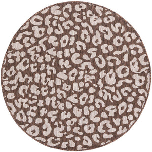 Unique Loom Pink Outdoor Safari Runner - Stylish 2' X 8' Accent Rug Perfect For Enhancing Your Outdoor Space Brown  3168616-unique-loom