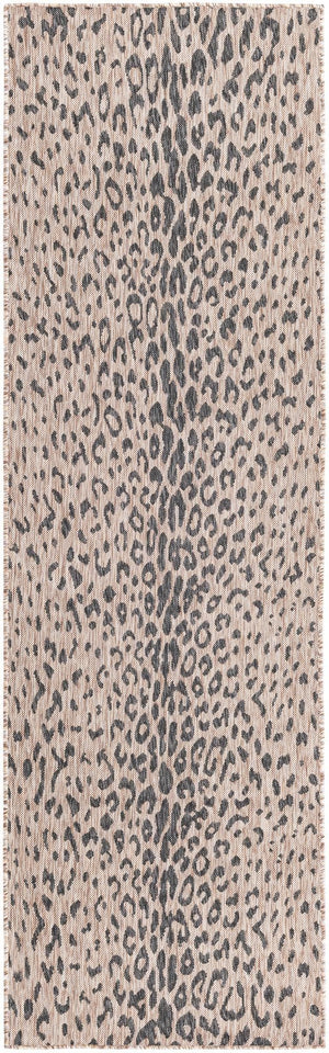 Unique Loom Pink Outdoor Safari Runner - Stylish 2' X 8' Accent Rug Perfect For Enhancing Your Outdoor Space Natural  3168645-unique-loom