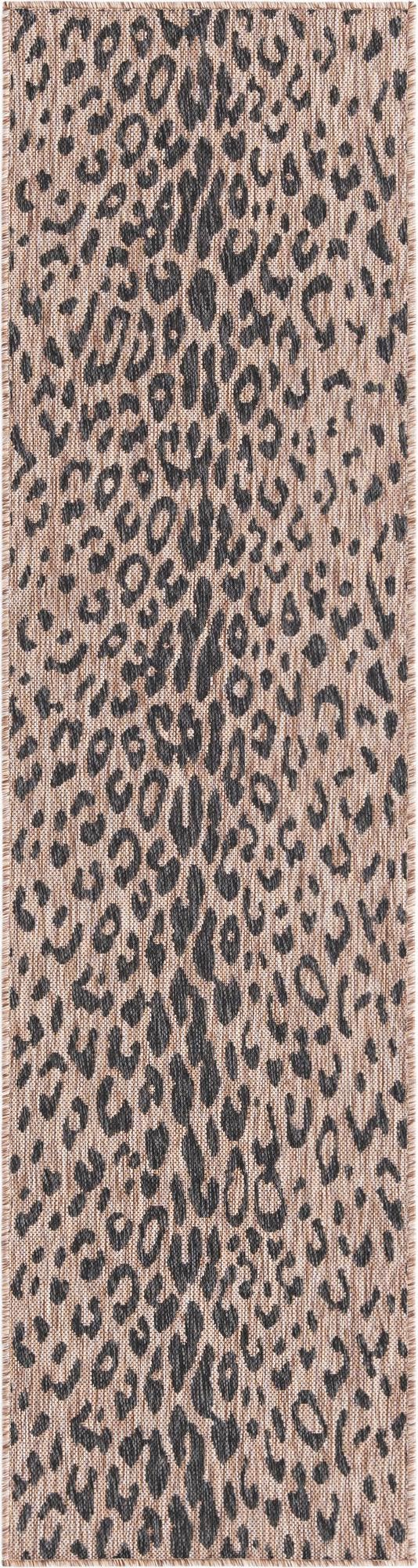Unique Loom Pink Outdoor Safari Runner - Stylish 2' X 8' Accent Rug Perfect For Enhancing Your Outdoor Space Natural  3168646-unique-loom