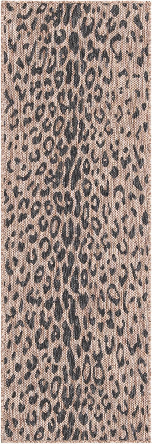 Unique Loom Pink Outdoor Safari Runner - Stylish 2' X 8' Accent Rug Perfect For Enhancing Your Outdoor Space Natural  3168647-unique-loom