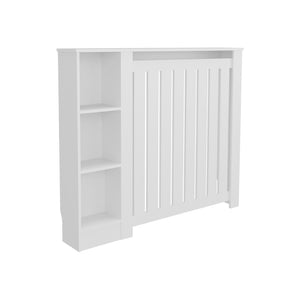 English Elm Radiator Cover Cabinet Slatted Ventilated Enclosure Matte Black Modern Minimalist Decor B070P337155