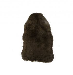 Homeroots 2' X 3' Brown Natural Sheepskin Single Short Haired Area Rug  Genuine Sheepskin 316908