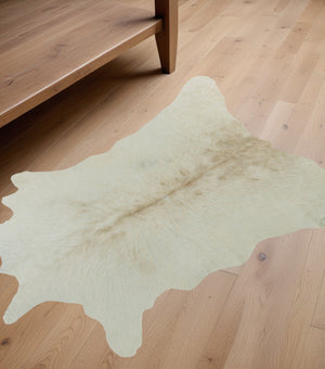 Homeroots 2' X 3' Natural Cowhide Hand Woven Area Rug Natural Cowhide 316966