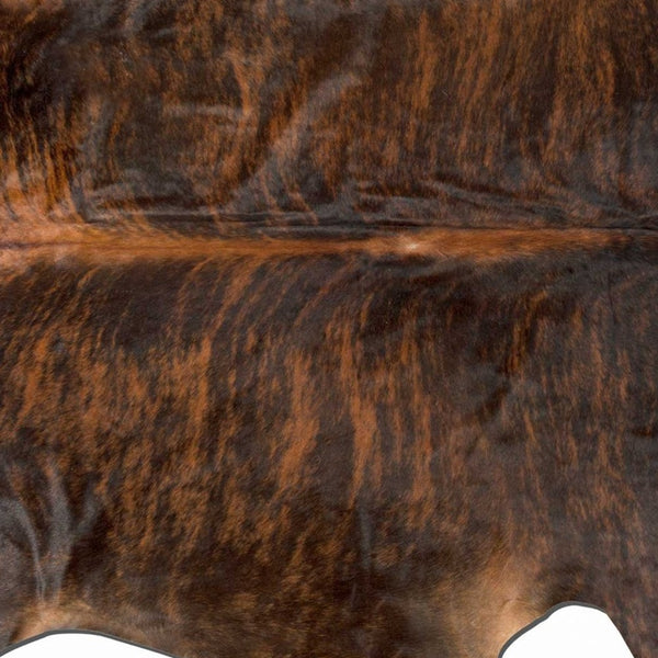 Homeroots 72" X 84" Dark Brindle Cowhide - Rug Brindle Cowhide 316974