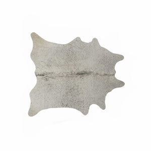 Homeroots 6' X 7' Gray Cowhide Hand Tufted Area Rug  Cowhide 316975