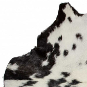 Homeroots 2' X 3' White And Black Calfskin - Area Rug White,Black Cowhide 316981