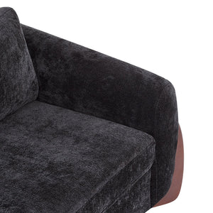 English Elm Christopher Knight Home® - 89"L Chenille Sofa - Elegant Black Seating With Plush Cushions & Durable Design For Modern Living Rooms N771P345832H_N771P345833H