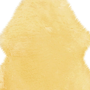 HomeRoots 2' X 3' Cream Genuine Sheepskin Shag Rug - Luxurious Animal Print Accent for Comfort & Style 317006