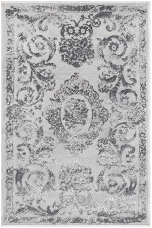 Unique Loom Ivory Finsbury Rug - Elegant Softness For Serene Spaces, Perfect For Living Areas And Bedrooms Gray  3170115-unique-loom