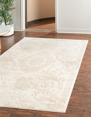 Unique Loom Ivory Finsbury Rug - Elegant Softness For Serene Spaces, Perfect For Living Areas And Bedrooms Ivory  3170191-unique-loom