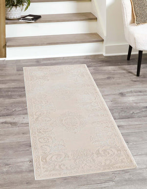 Unique Loom Beige Area Rug - Luxurious Soft Weave, Perfect For Cozy Spaces With Timeless Style And Durability Ivory  3170200-unique-loom