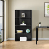 OSP Home Furnishings Prado 60" 4-Shelf Bookcase Black