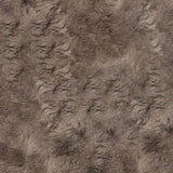 Homeroots Taupe Animal Print Area Rug Taupe Genuine Sheepskin 317032