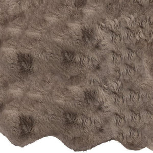 HomeRoots 4' X 6' Genuine Sheepskin Handmade Area Rug - Luxurious Softness, Durable Design for Cozy Spaces Taupe 317032