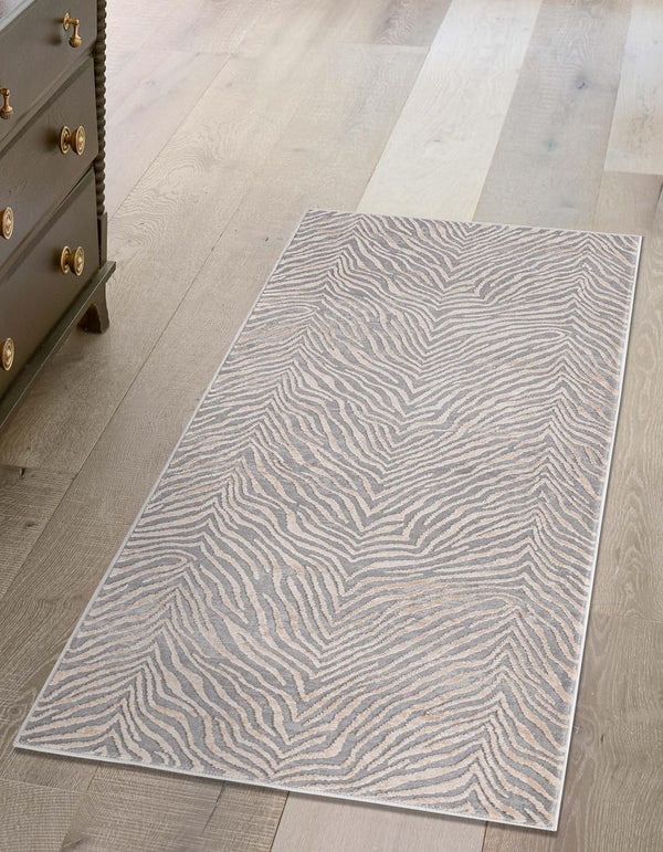 Unique Loom Gray Finsbury 8-foot Runner Rug - Elegant Gray And Ivory Design For Hallways And Narrow Spaces Gray,Ivory  3170387-unique-loom