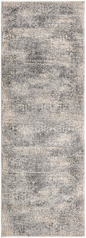 Unique Loom Gray Finsbury 6 Ft Runner - Stylish, Resilient Design For High-traffic Areas In Your Home Decor Gray  3170513-unique-loom