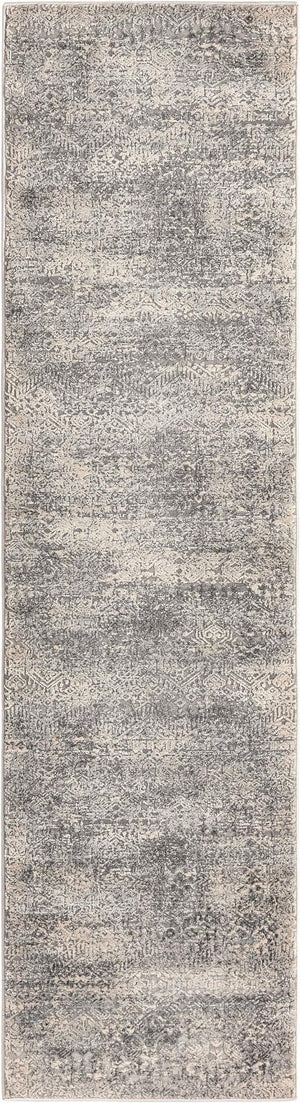 Unique Loom Gray Finsbury 6 Ft Runner - Stylish, Resilient Design For High-traffic Areas In Your Home Decor Gray  3170514-unique-loom