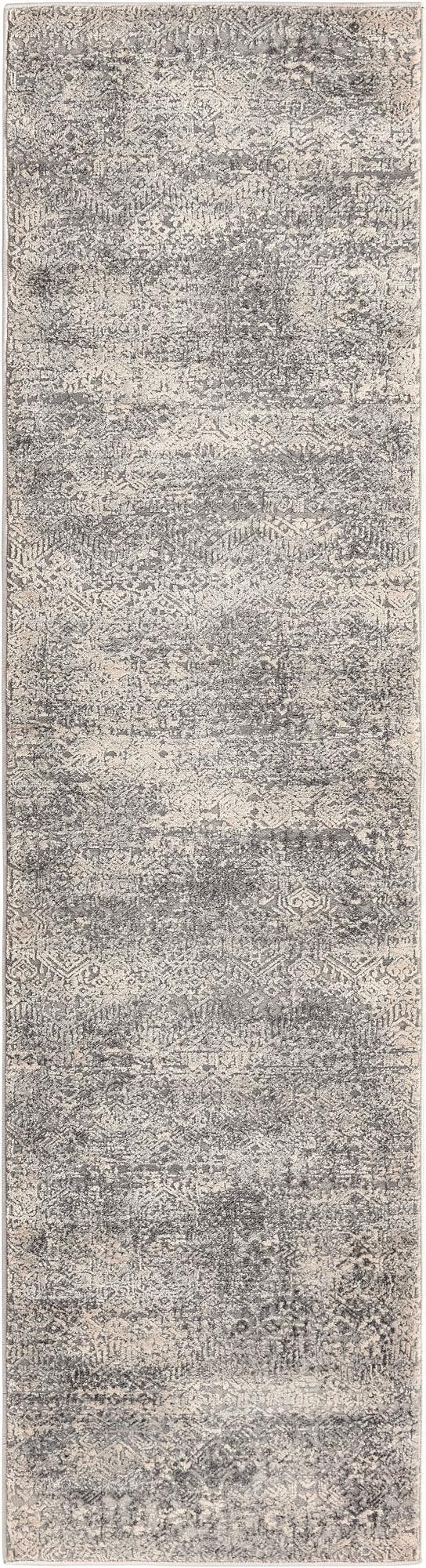 Unique Loom Gray Finsbury 6 Ft Runner - Stylish, Resilient Design For High-traffic Areas In Your Home Decor Gray  3170514-unique-loom