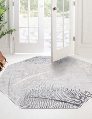 Unique Loom Gray Finsbury 6 Ft Runner - Stylish, Resilient Design For High-traffic Areas In Your Home Decor Gray  3170562-unique-loom