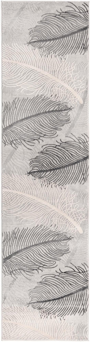 Unique Loom Gray Finsbury 6 Ft Runner - Stylish, Resilient Design For High-traffic Areas In Your Home Decor Gray  3170565-unique-loom