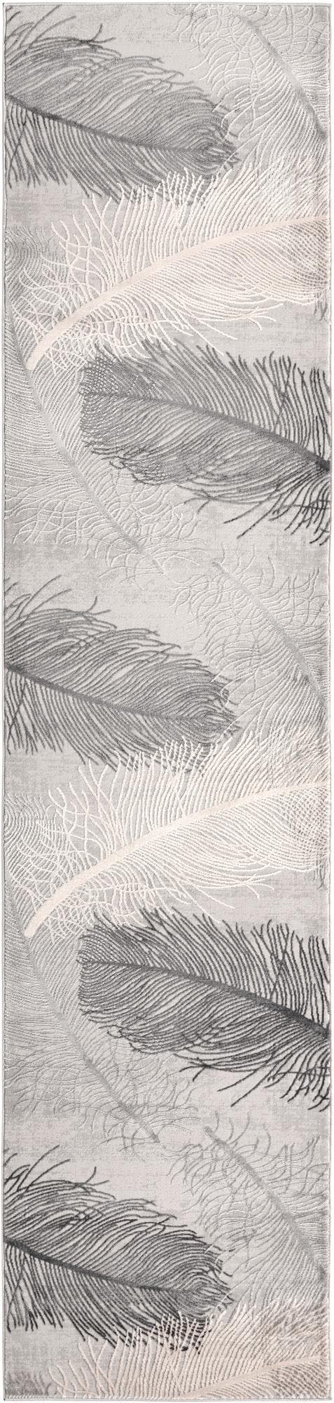 Unique Loom Gray Finsbury 6 Ft Runner - Stylish, Resilient Design For High-traffic Areas In Your Home Decor Gray  3170567-unique-loom