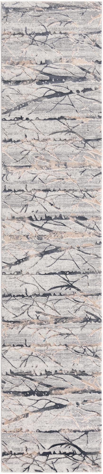 Unique Loom Gray Finsbury 6 Ft Runner - Stylish, Resilient Design For High-traffic Areas In Your Home Decor Gray  3170582-unique-loom