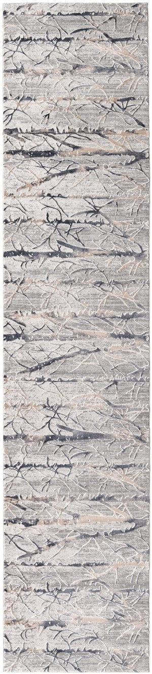 Unique Loom Gray Finsbury 6 Ft Runner - Stylish, Resilient Design For High-traffic Areas In Your Home Decor Gray  3170584-unique-loom