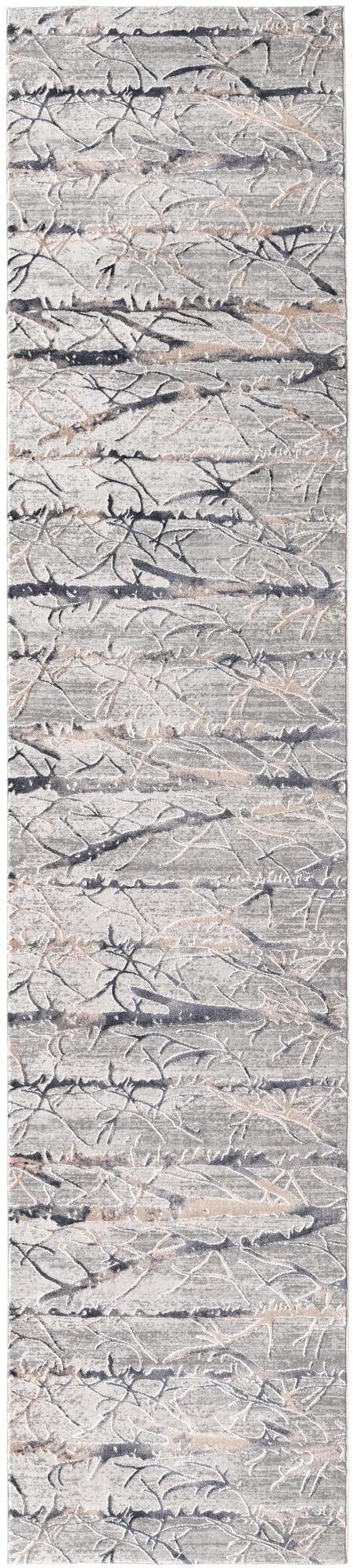 Unique Loom Gray Finsbury 6 Ft Runner - Stylish, Resilient Design For High-traffic Areas In Your Home Decor Gray  3170584-unique-loom