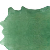 Homeroots 6' X 7' Green Cowhide Cowhide Area Rug Green Cowhide 317068