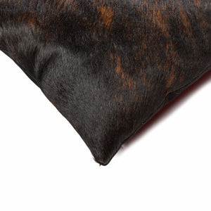 Homeroots Set Of Two 12" X 20" Chocolate Cowhide Throw Pillow Chocolate  317107