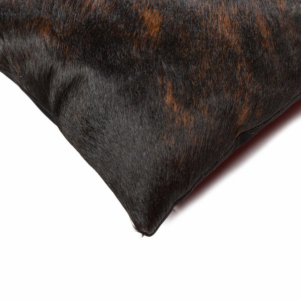 Homeroots Set Of Two 12" X 20" Chocolate Cowhide Throw Pillow Chocolate  317107