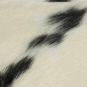 Homeroots 18 X 18 Black And White Cowhide Throw Pillow White,Black  317127