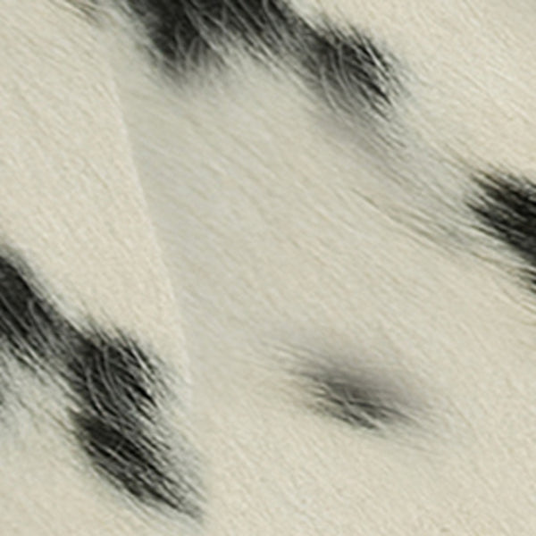 Homeroots 12" X 20" X 5" White And Black Cowhide  Pillow 2 Pack White,Black  317130