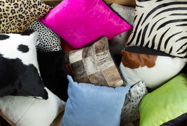 Homeroots 12" X 20" X 5" Chocolate And White Cowhide  Pillow 2 Pack Chocolate,White  317131