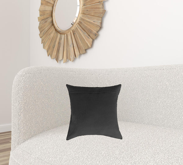 Homeroots 16"X16" Salt And Pepper Black And White Cowhide  Pillow 2 Pack Salt,Pepper Black,White  317134
